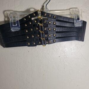 Black Studded Women's Belt